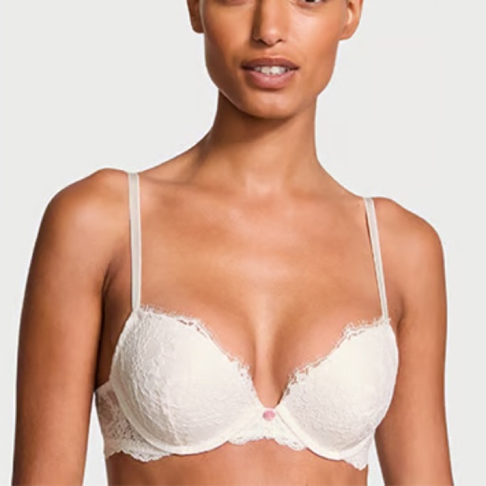 Victoria Secret Dream Angels Push Up in Coconut White